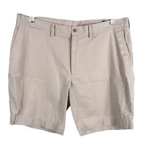 Polo Ralph Lauren Mens Size 38 Khaki Cotton Classic Fit 9" Casual Walking Shorts
